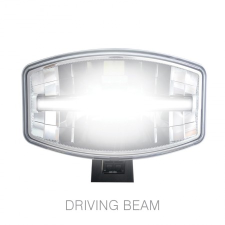 Oval LED Driving Lamp with Integrated Front Position Lamp
